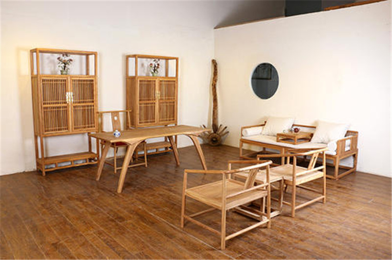 茶楼茶室家具-桌椅柜组合